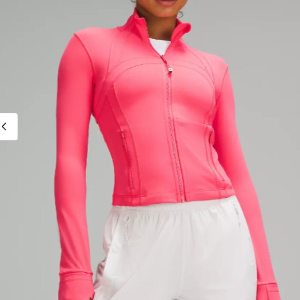 Lululemon Define Jacket CROPPED Glaze Pink
